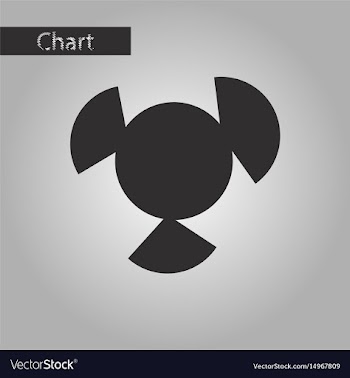 Black and white style icon circular economic chart vector image