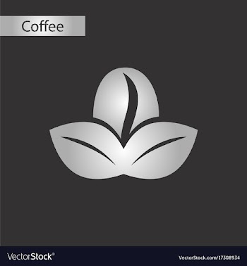 Black and white style icon coffee bean vector image