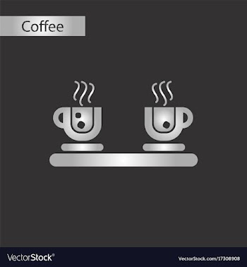 Black and white style icon coffee cup flavor vector image