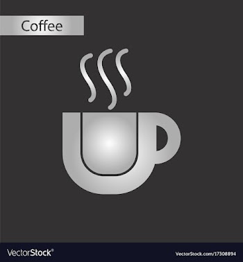Black and white style icon coffee cup vector image