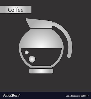Black and white style icon coffee maker vector image