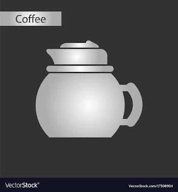 Black and white style icon coffee maker vector image