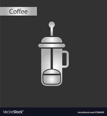 Black and white style icon coffee maker vector image