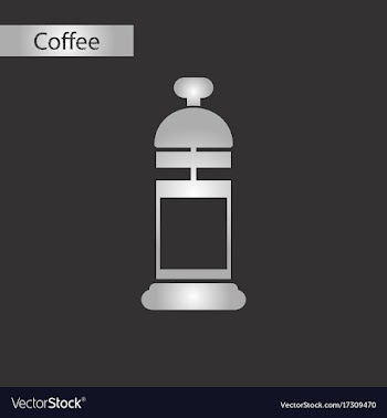 Black and white style icon coffee maker vector image