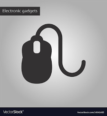 Black and white style icon computer mouse vector image