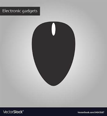 Black and white style icon computer mouse vector image