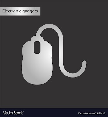 Black and white style icon computer mouse vector image