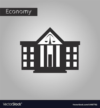 Black and white style icon courthouse vector image