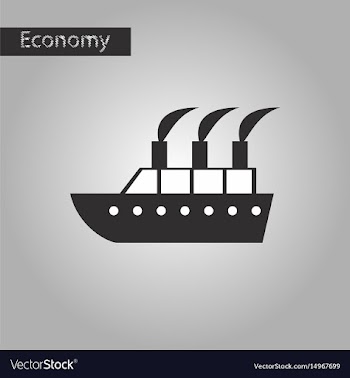 Black and white style icon cruise ship vector image