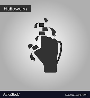 Black and white style icon cut fingers vector image
