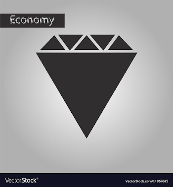 Black and white style icon diamond vector image