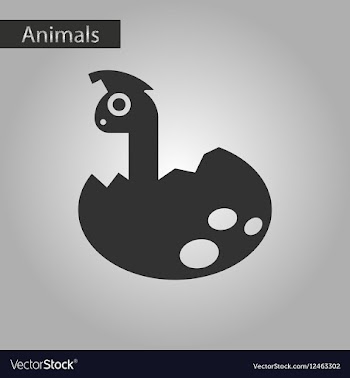 Black and white style icon dinosaur egg vector image