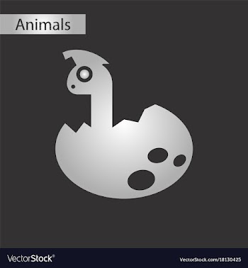 Black and white style icon dinosaur egg vector image