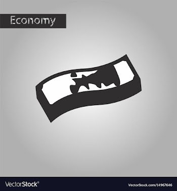 Black and white style icon dirty money vector image