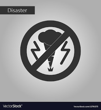 Black and white style icon disaster tornado vector image