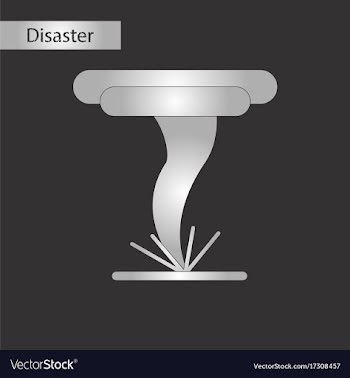Black and white style icon disaster tornado vector image