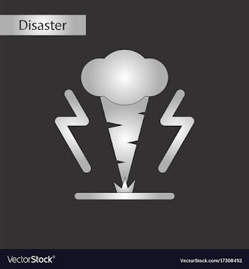 Black and white style icon disaster tornado vector image