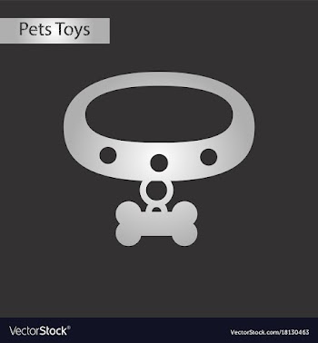 Black and white style icon dog collar vector image
