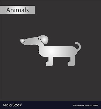Black and white style icon dog dachshund vector image