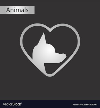 Black and white style icon dog heart vector image