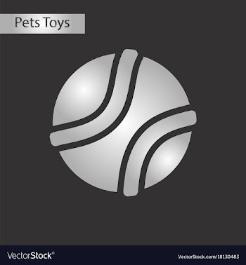 Black and white style icon dog toy ball vector image
