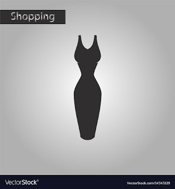 Black and white style icon dress vector image