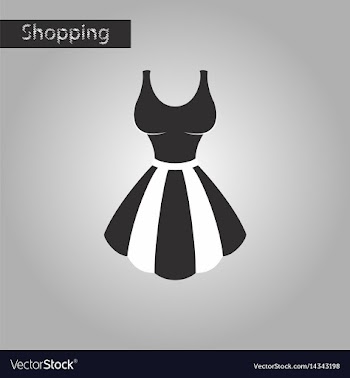 Black and white style icon dress vector image
