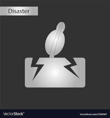 Black and white style icon earthquake tree vector image