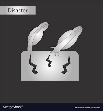 Black and white style icon earthquake trees vector image