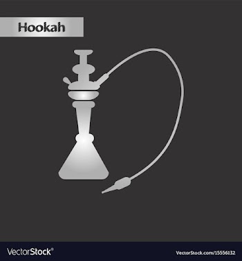 Black and white style icon eastern hookah vector image