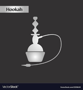 Black and white style icon eastern hookah vector image
