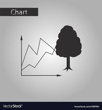 Black and white style icon ecologic chart vector image