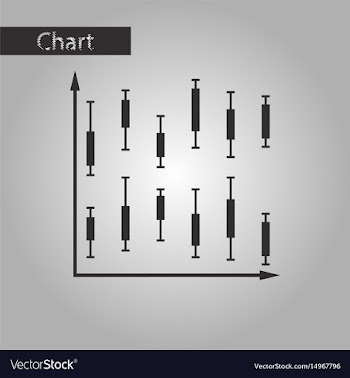 Black and white style icon economic chart vector image