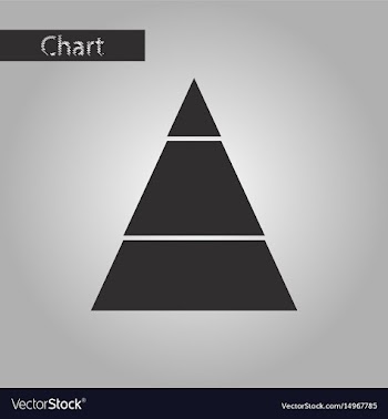 Black and white style icon economic pyramid vector image