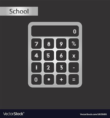 Black and white style icon electronic calculator vector image