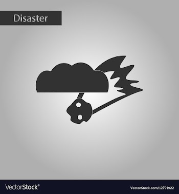 Black and white style icon falling meteorite vector image
