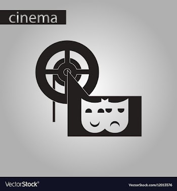 Black and white style icon film mask vector image