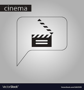 Black and white style icon film slapstick vector image