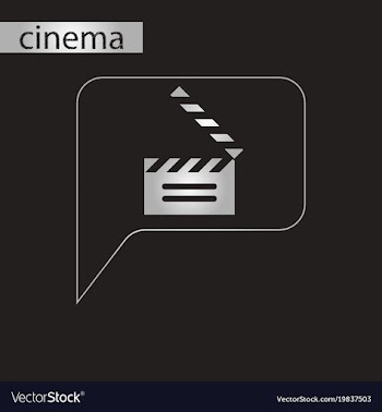 Black and white style icon film slapstick vector image