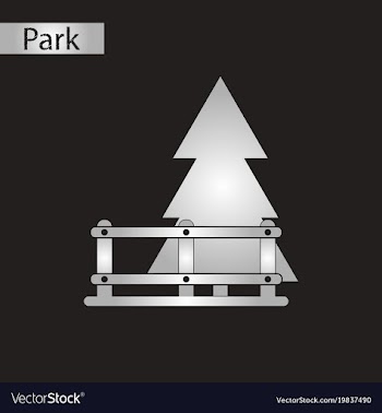 Black and white style icon fir-tree fence vector image
