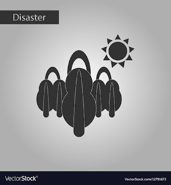 Black and white style icon fire in the forest vector image