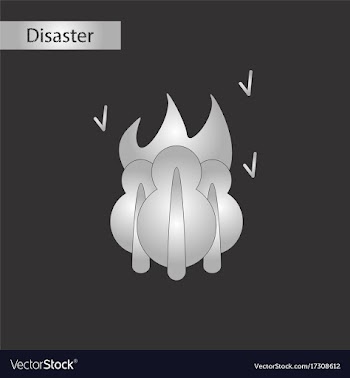 Black and white style icon fire in the forest vector image