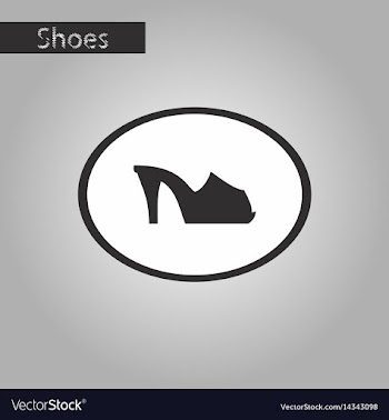 Black and white style icon flip flops heels vector image