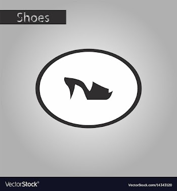 Black and white style icon flip flops heels vector image