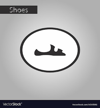 Black and white style icon flip flops vector image