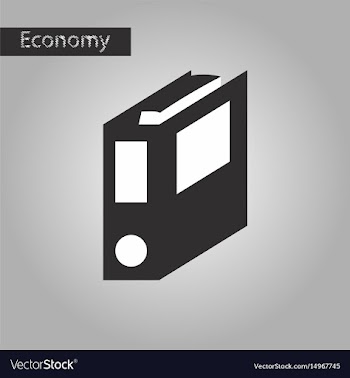 Black and white style icon folder for documents vector image
