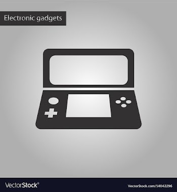 Black and white style icon game console vector image