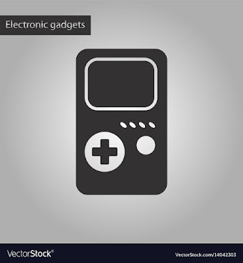 Black and white style icon game console vector image