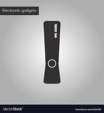 Black and white style icon game console vector image