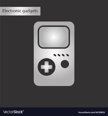 Black and white style icon game console vector image